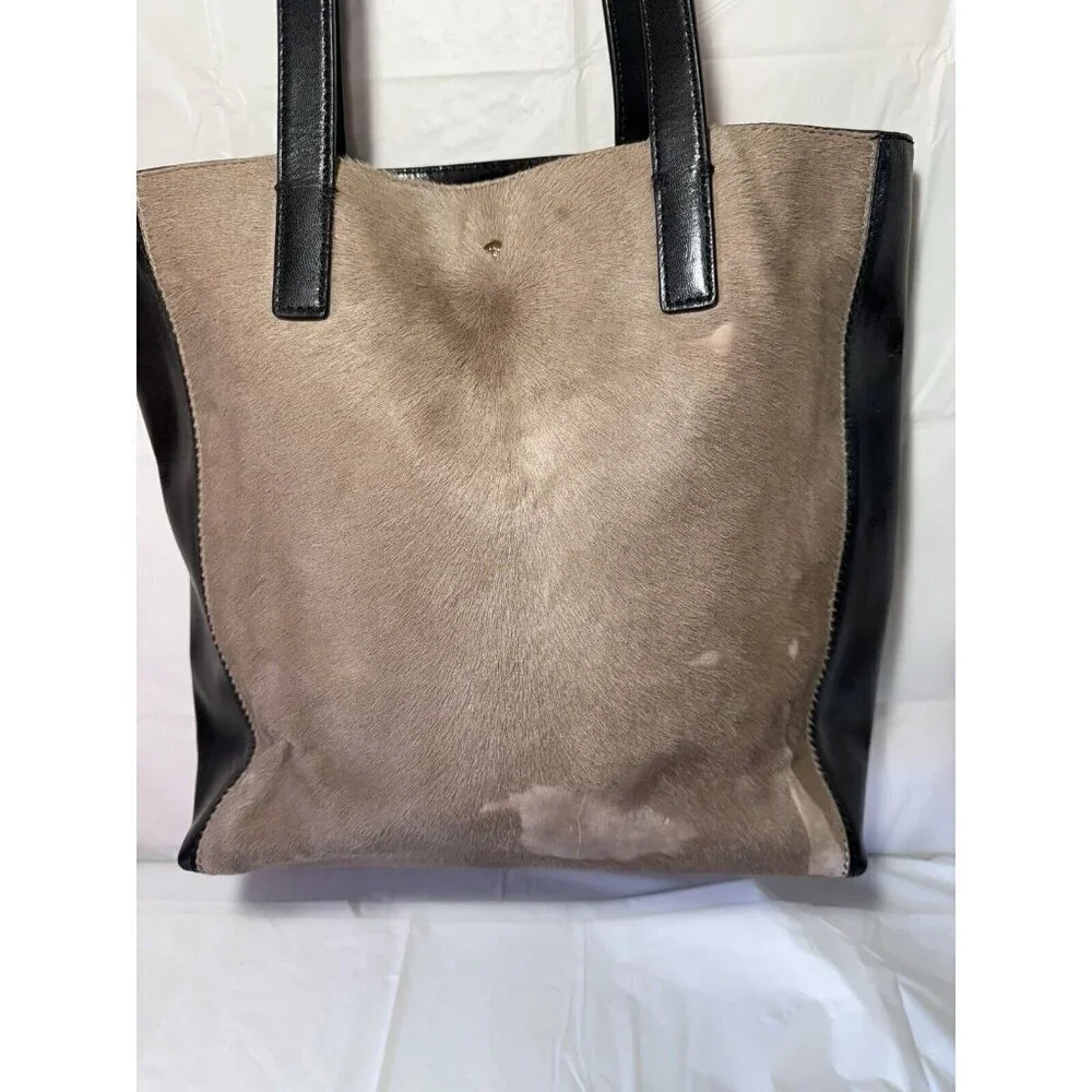 Kate Spade Madison Avenue Collection hair on Leather Tote boho western